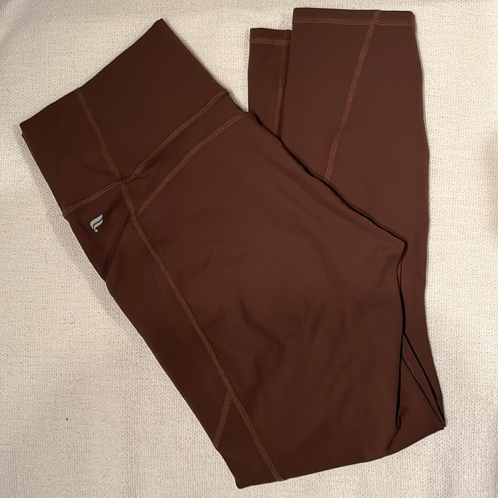 Fabletics Oasis PureLuxe High-Waisted 7/8 Leggings brown M - Picture 8 of 8